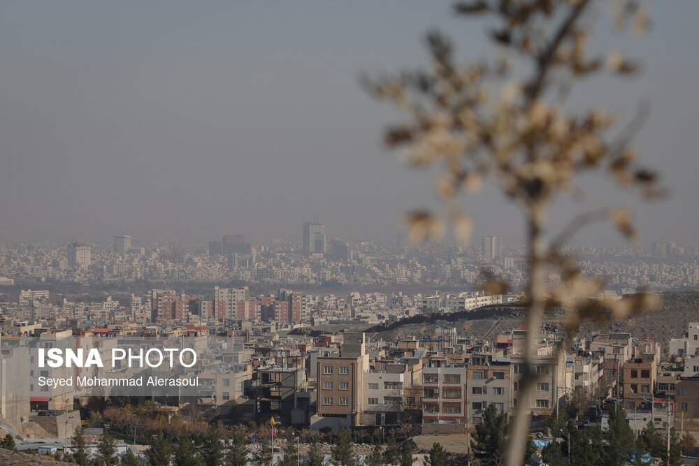 وضعیت هوای تهران در شرایط ناسالم برای گروه‌های حساس