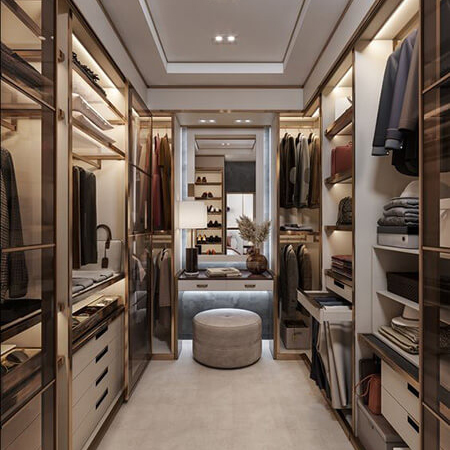 7 principles of professional closet design in the bedroom that everyone should know!