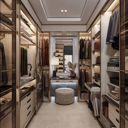 7 principles of professional closet design in the bedroom that everyone should know!