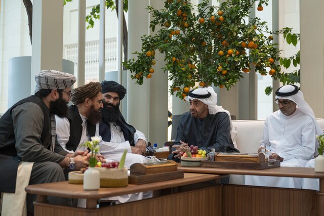 رئیس امارات دیدار «سراج الدین حقانی» با رئیس امارات