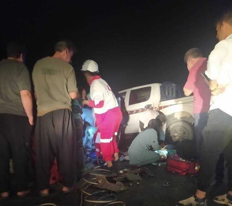 ٣کشته و٣ مصدوم بر اثر تصادف سواری  پژو و تویوتاهایلوکس در کرمان