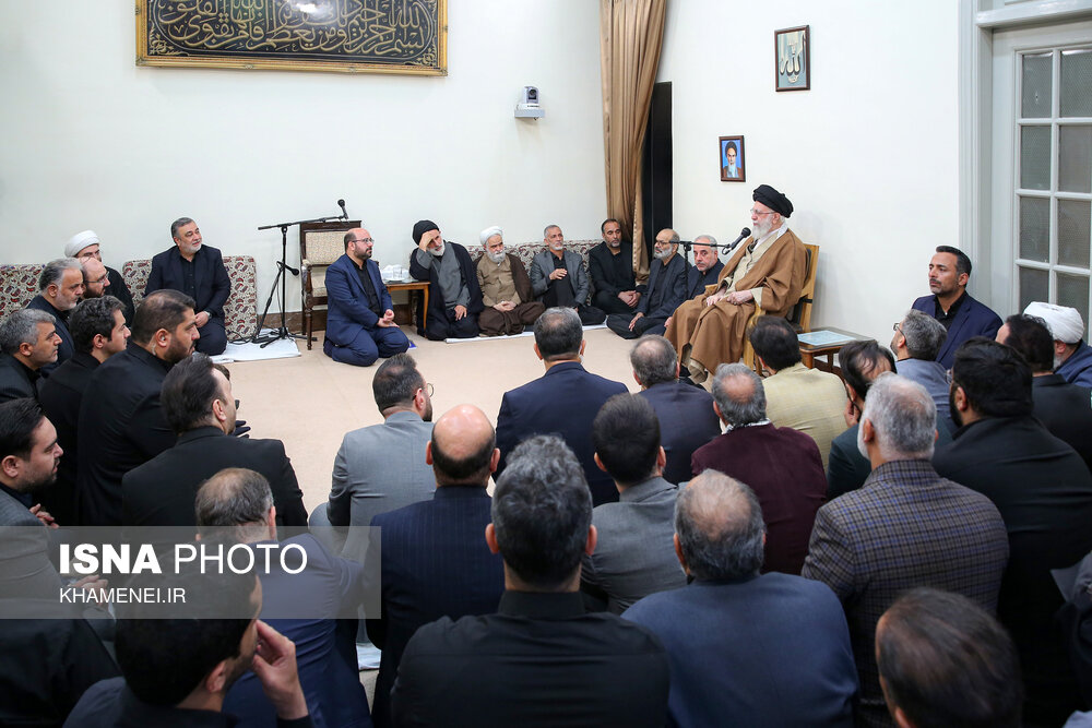 مجلس عزاداری سالروز شهادت حضرت امام جعفر صادق (ع) با حضور رهبر انقلاب