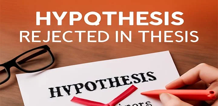رد شدن فرضیه در پایان نامه